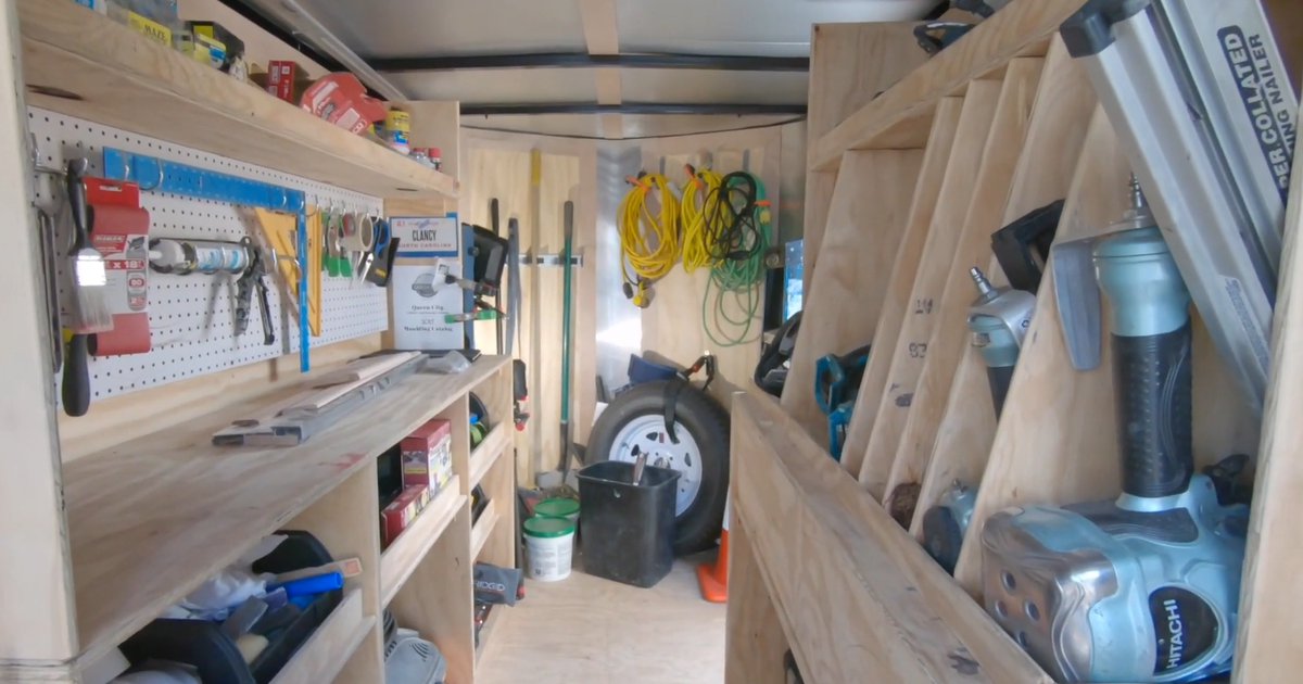 Mobile Shop 5' x 10' Trailer : r/woodworking