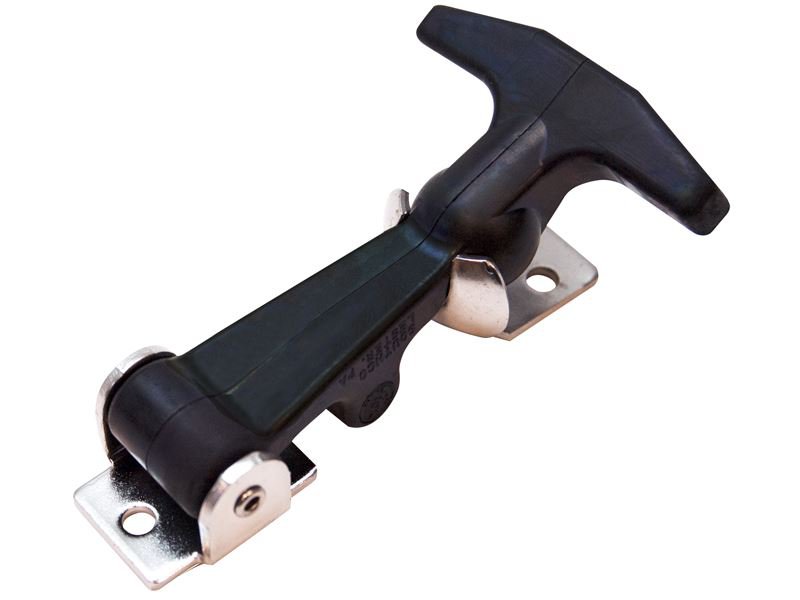 Use rubber T-handle latches.