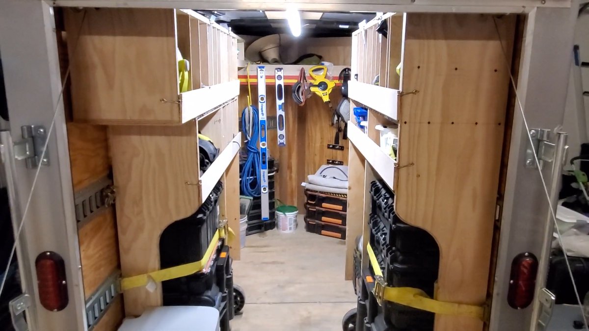 A Handyman's Neat, Packed Tool Trailer