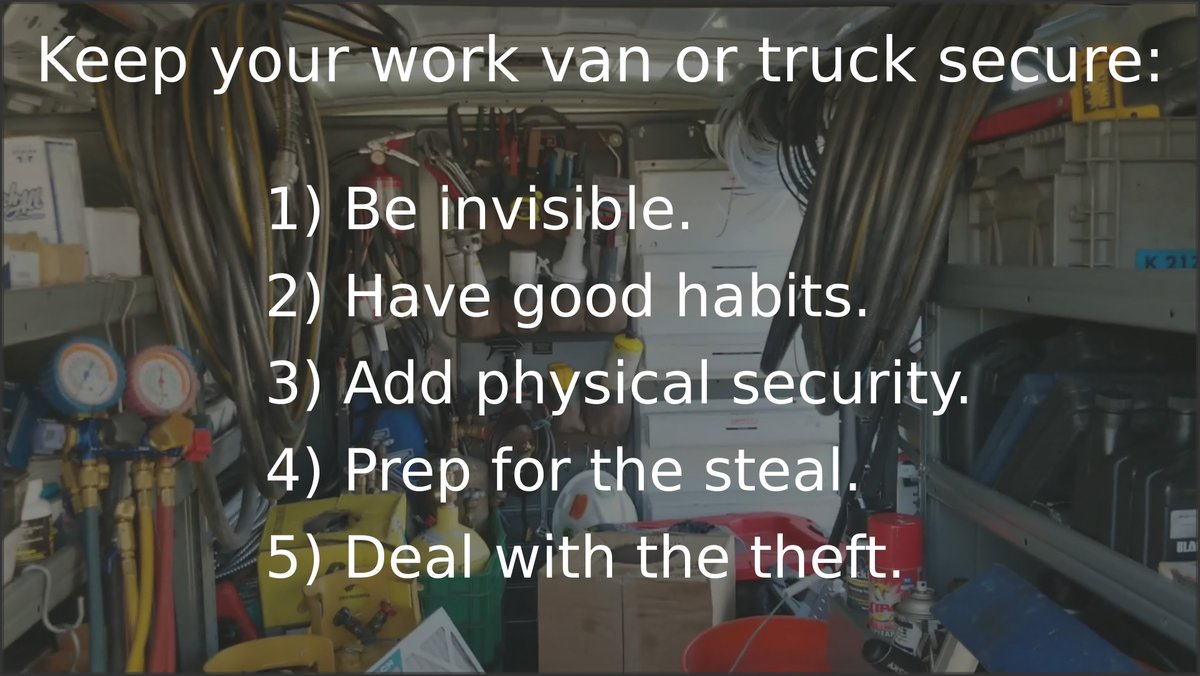 Work Van and Work Truck Security Guide