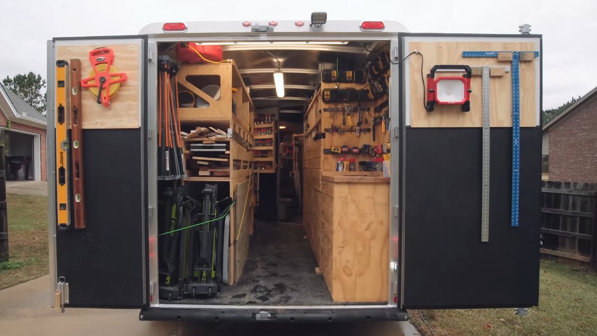 Jay's Custom Contractor CNCed Tool Trailer Build